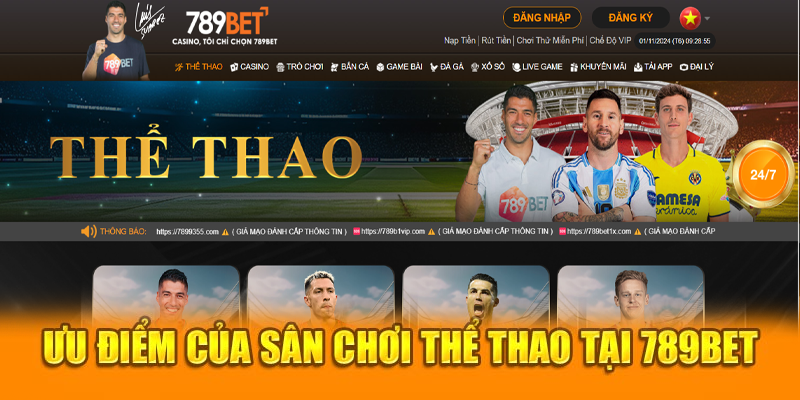 Ưu điểm của sân chơi thể thao tại 789Bet